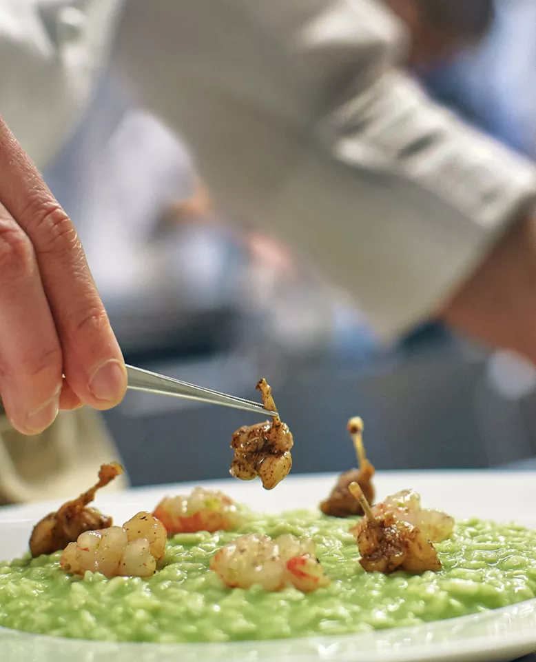 primi - risotto con le rane - belé ristorante